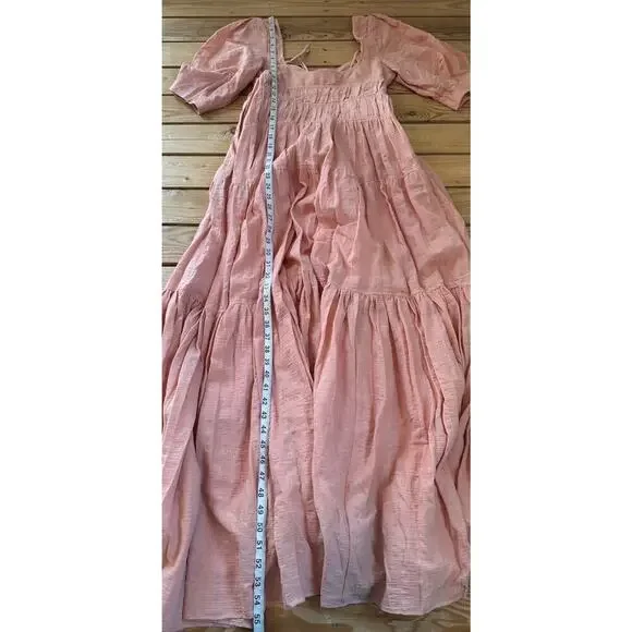 NWT Jonathan Simkhai Wilder Gauzy Cotton Midi Dress Size 2 Women’s Mauve - Picture 7 of 8